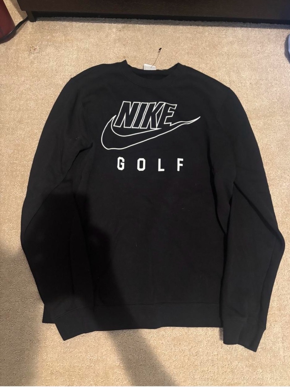 Nike Black Crewneck Sweatshirt with White Logo
